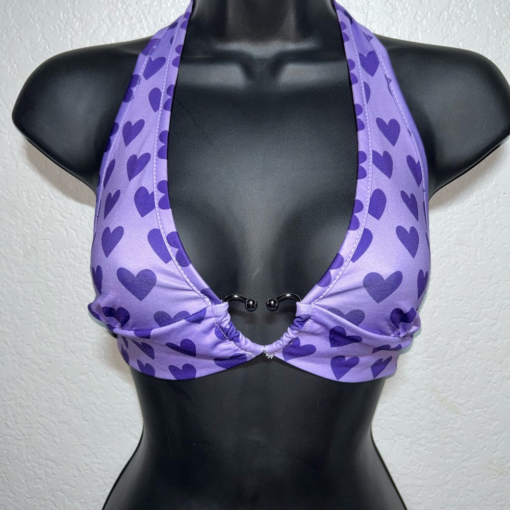 Purple Heart Halter Top